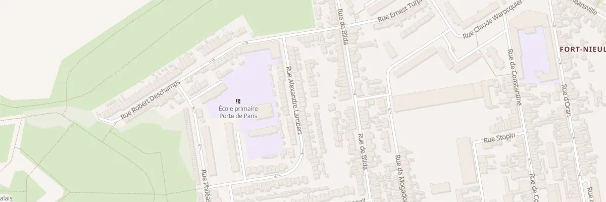 Plan du 74 Rue Alexandre Lambert à Calais