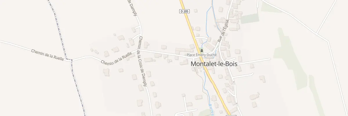 Plan du 7 Rue de Mégrimont à Montalet-le-Bois