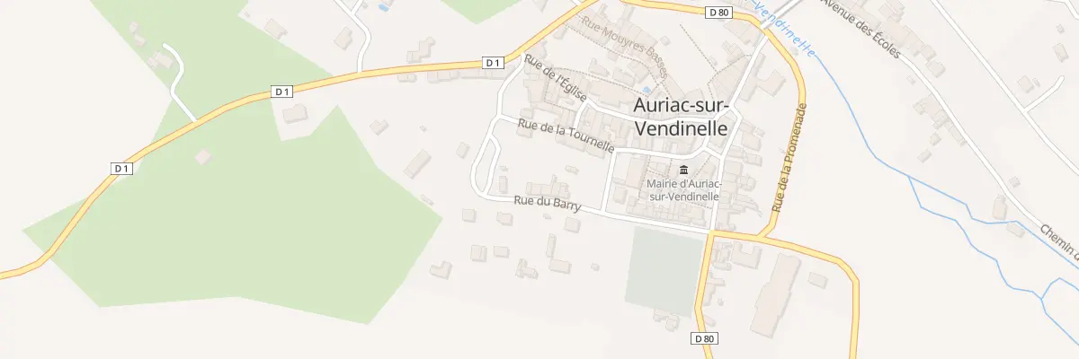 Plan du 32 Rue du Barry à Auriac-sur-Vendinelle