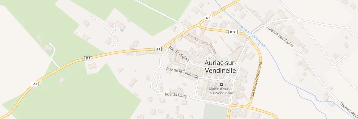 Plan du 4 Rue de la Portelle à Auriac-sur-Vendinelle