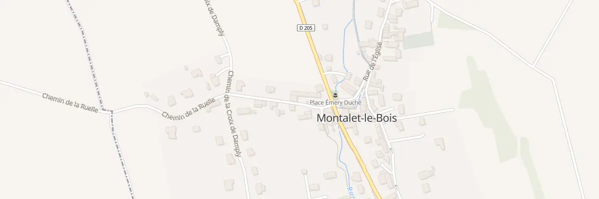 Plan du 4 Rue de Mégrimont à Montalet-le-Bois