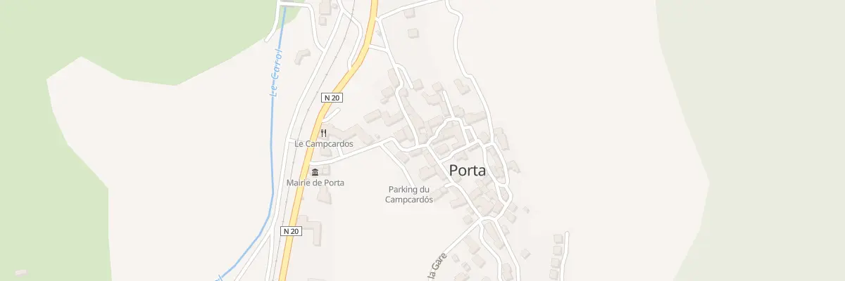 Plan du 124 Le Village à Porta