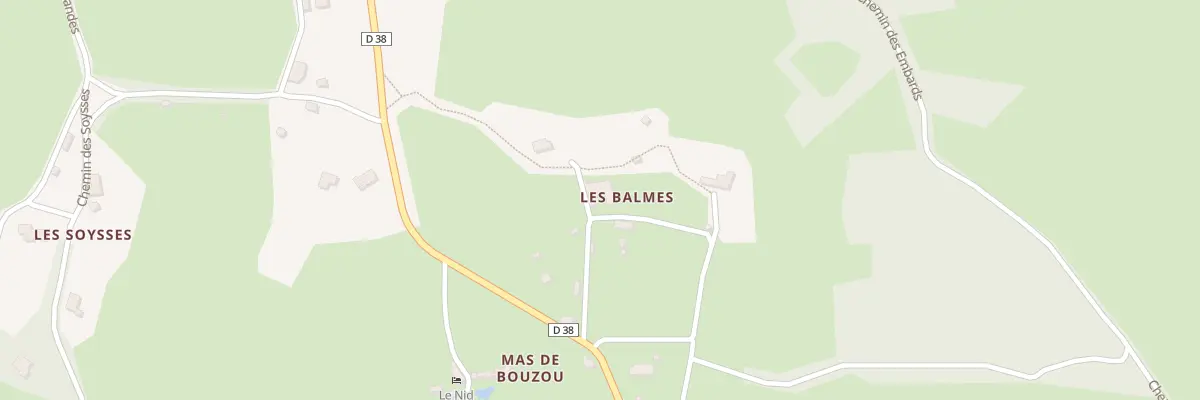 Plan du 5093F Les Balmes à Grèzes