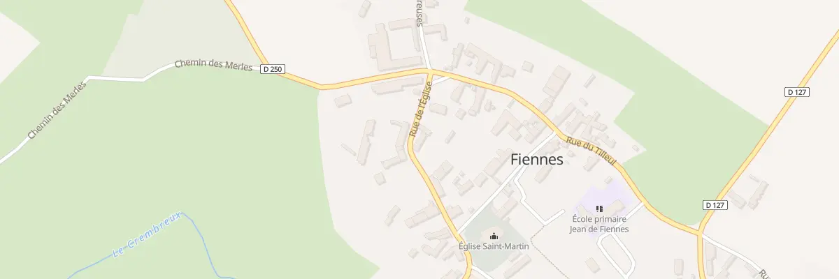 Plan du 62 Rue de l’Eglise à Fiennes