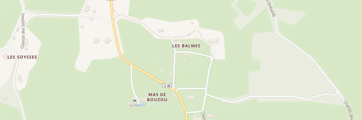 Plan du 5095 Les Balmes à Grèzes