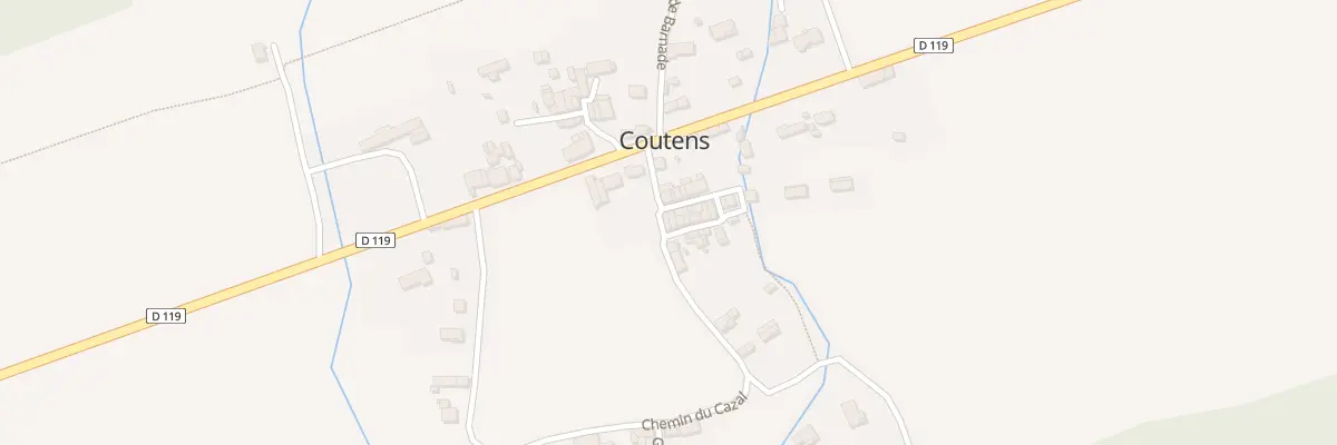 Plan du 1 Che du Cazal à Coutens