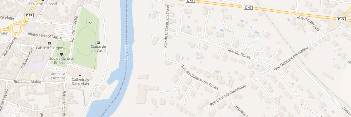 Plan du 12 Rue du Château du Travet à Labastide-Saint-Georges