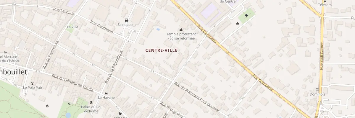 Plan du 23 Rue Georges Clemenceau à Rambouillet