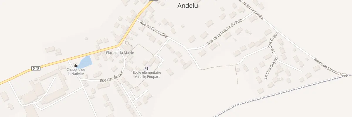 Plan du 14 Rue du Cornouiller à Andelu