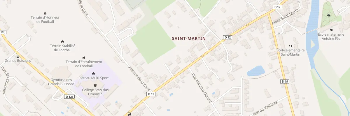 Plan du 84 Rue de la Gare à Ardentes