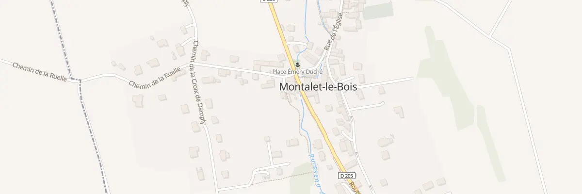 Plan du 1 Sen de la Croix Farout à Montalet-le-Bois