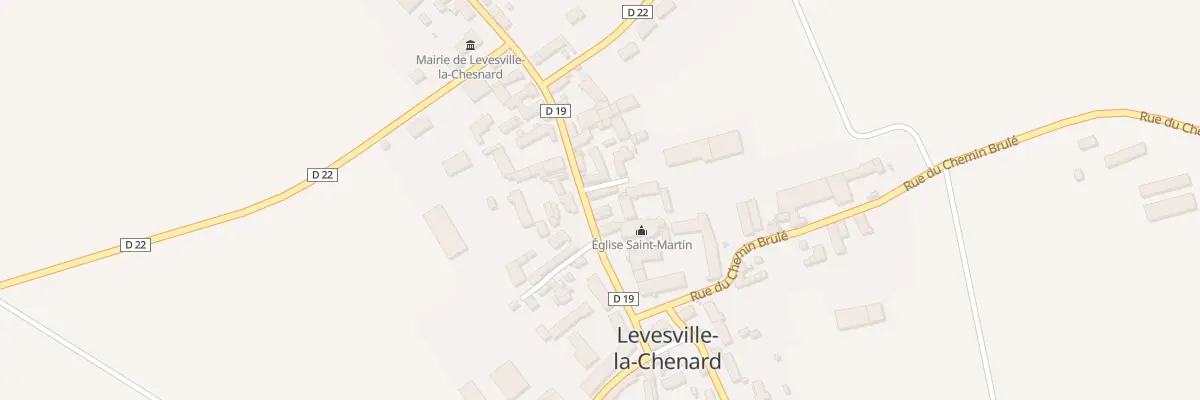 Plan du 10 Rue Emile Grapperon à Levesville-la-Chenard