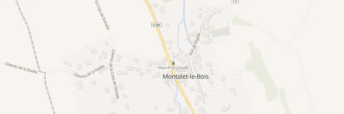 Plan du 1 Rte de Lainville à Montalet-le-Bois