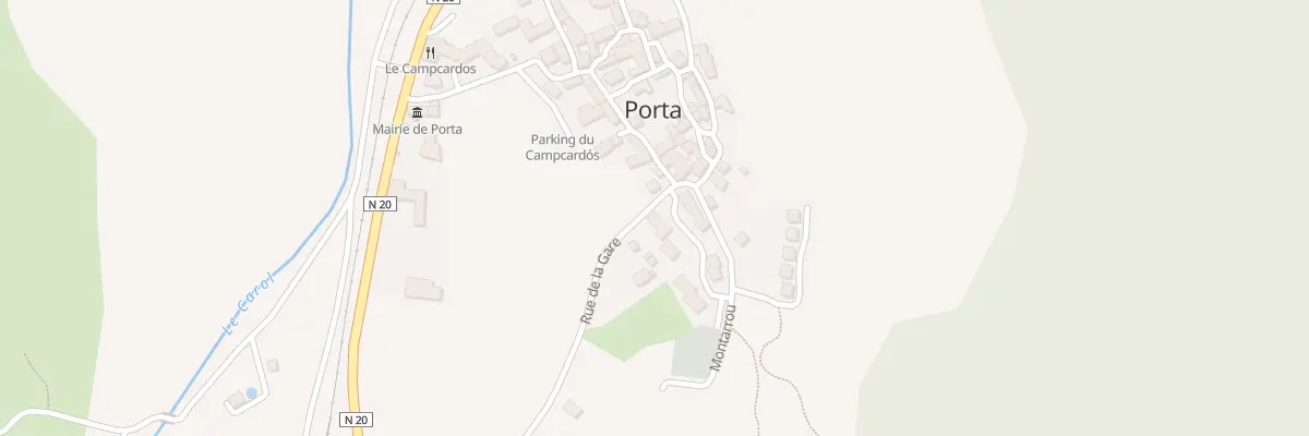 Plan du 5000F Lo Pla à Porta