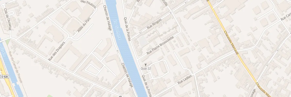 Plan du 32 Quai de la Pointe à Abbeville