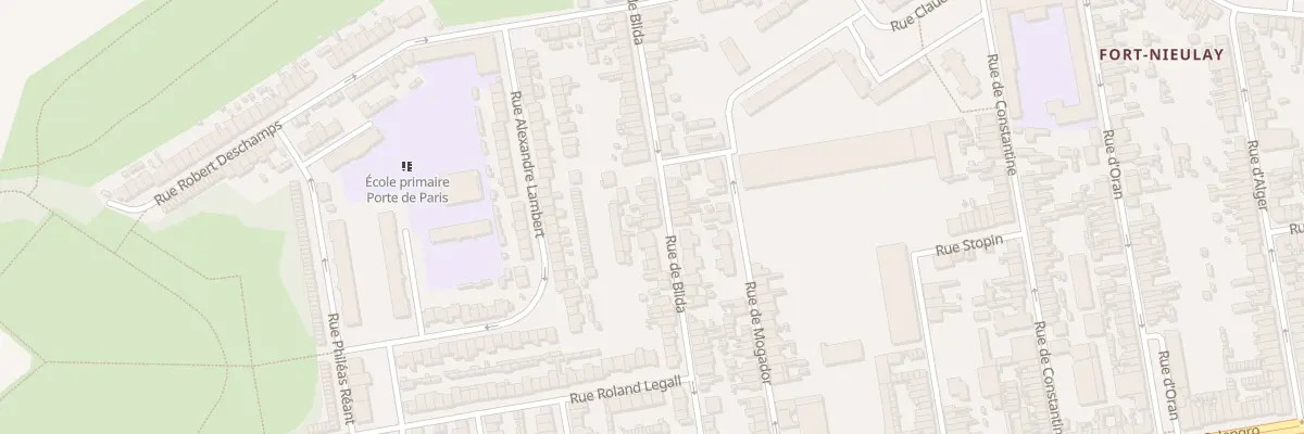 Plan du 33 Rue de Blida à Calais