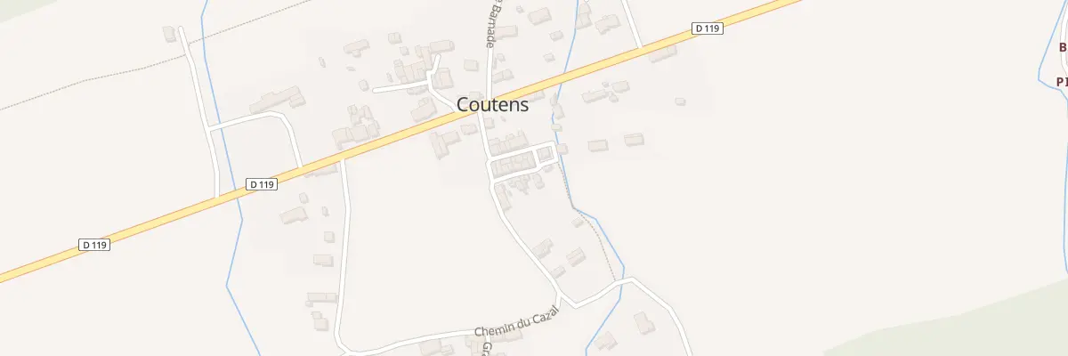 Plan du 74 Rue des Retraités à Coutens