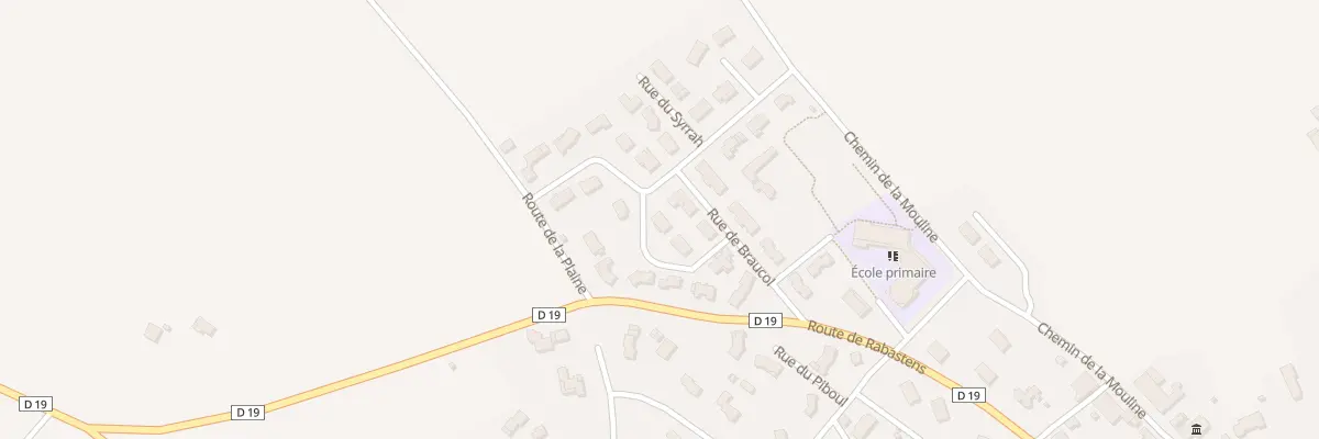 Plan du 2 Rue de l’Oundenc à Parisot