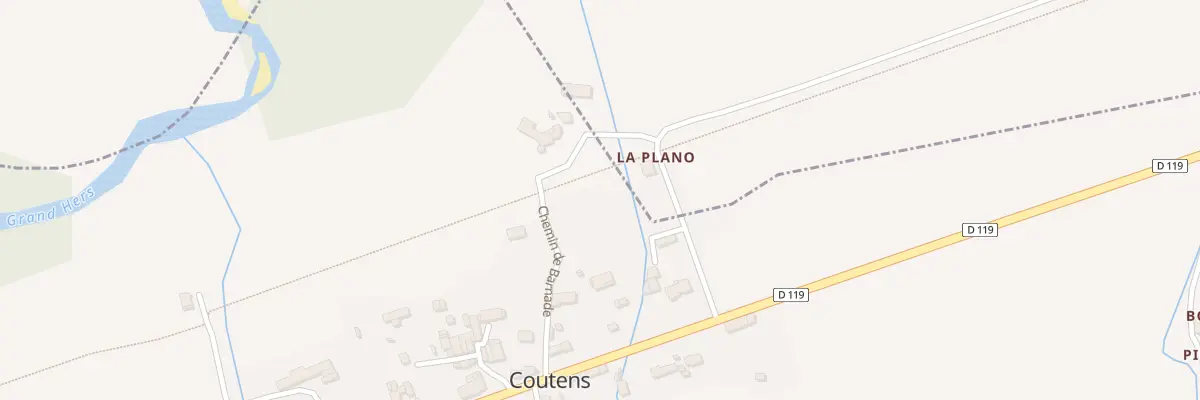 Plan du 5007 Che de Barnade à Coutens