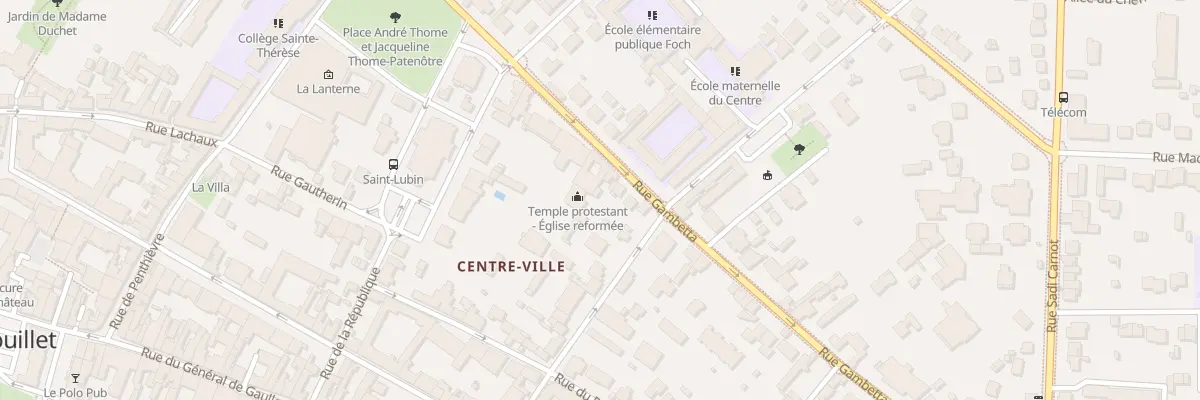 Plan du 43 Rue Gambetta à Rambouillet
