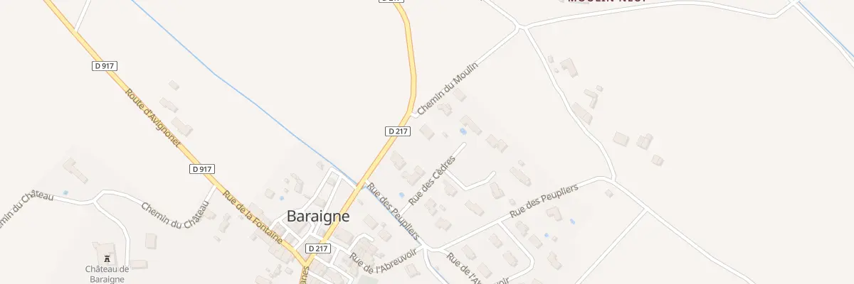 Plan du 2 Che du Moulin à Baraigne