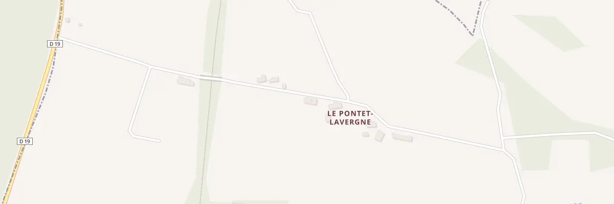 Plan du 5729 Le Pontet Lavergne à Aigurande