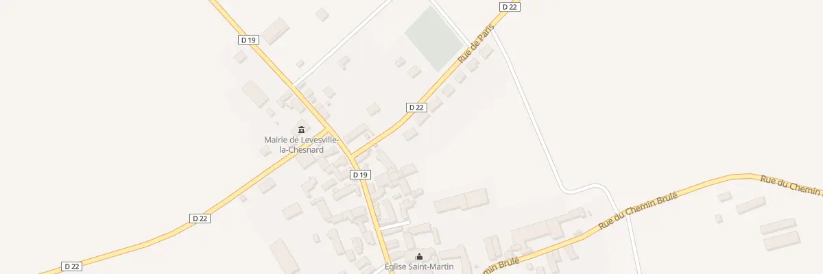 Plan du 4 Rue de Paris à Levesville-la-Chenard
