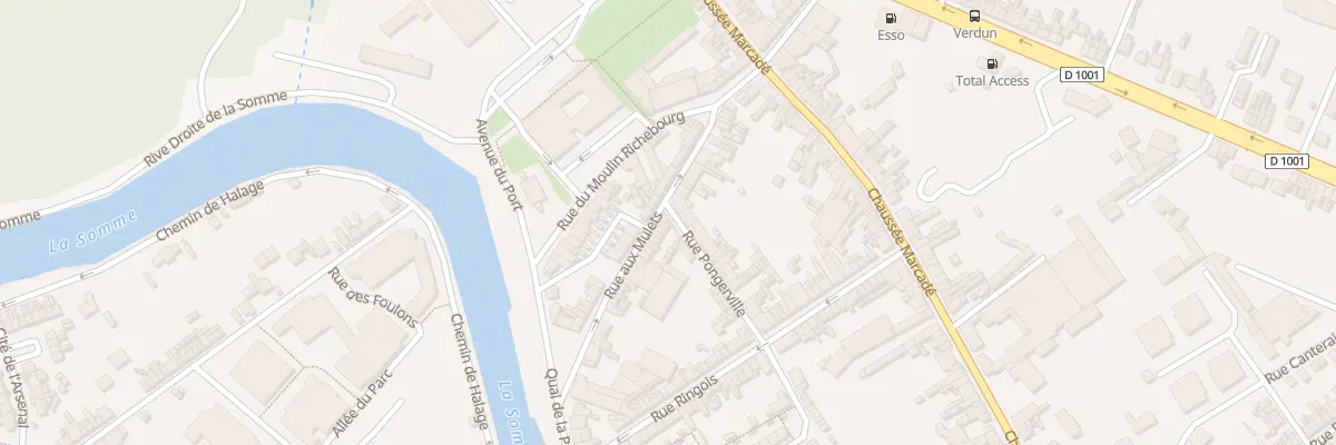 Plan du 36 Rue aux Mulets à Abbeville