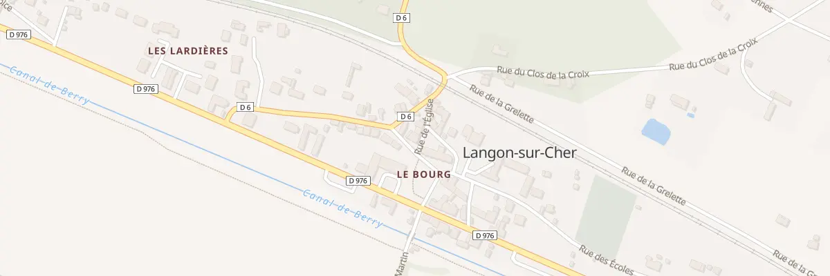 Plan du 6 Rue du Huit Mai à Langon-sur-Cher