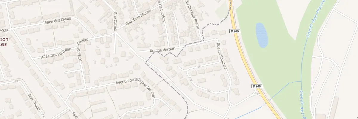 Plan du 125 Rue du Cabaret Rouge à Calais