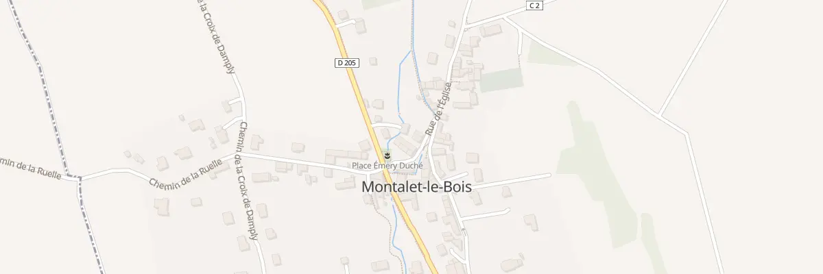 Plan du 3 Rue de l’Eglise à Montalet-le-Bois