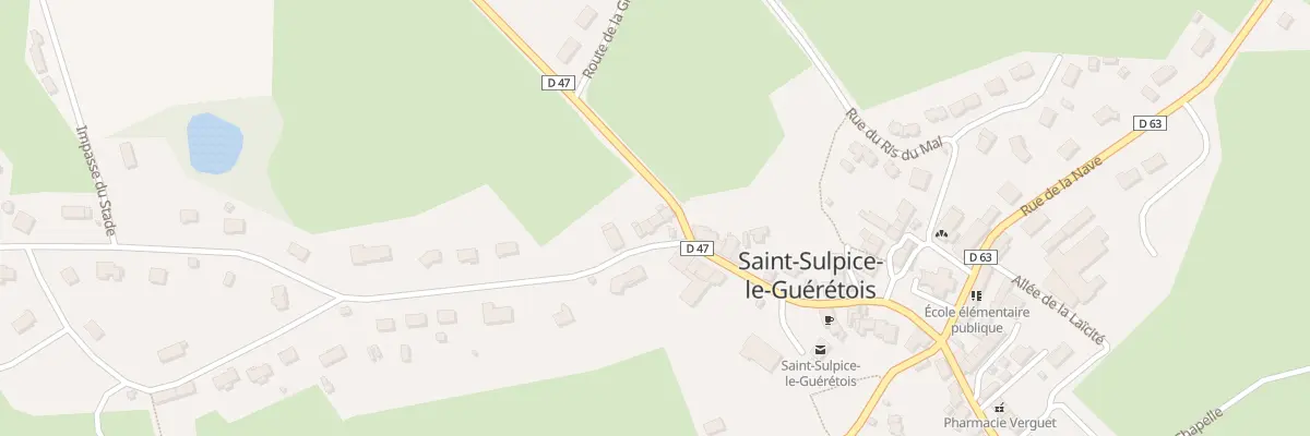 Plan du 4 Rue du Moulin du Champ à Saint-Sulpice-le-Guérétois