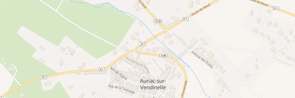 Plan du 2 Pl de la République à Auriac-sur-Vendinelle