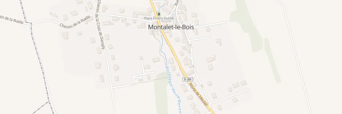 Plan du 6 Rte de Meulan à Montalet-le-Bois