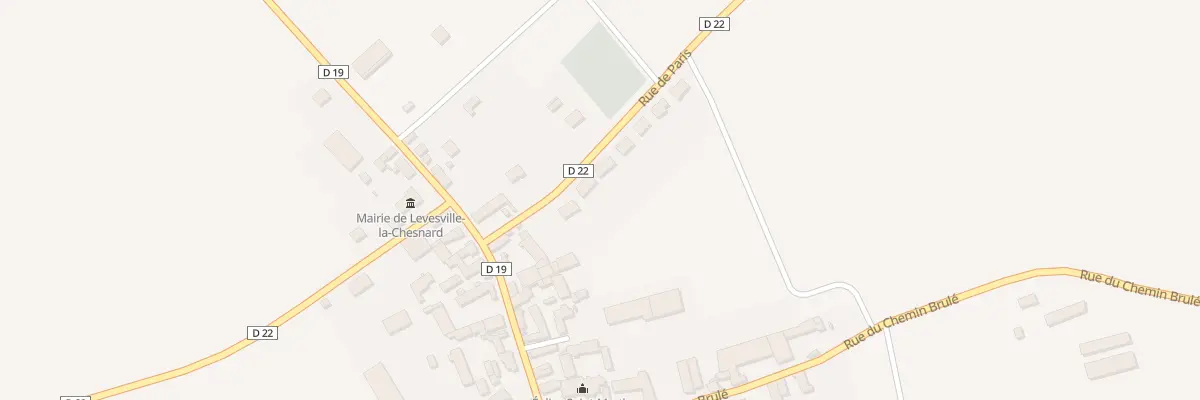 Plan du 6 Rue de Paris à Levesville-la-Chenard
