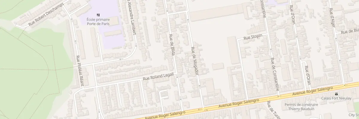 Plan du 30B Rue de Blida à Calais