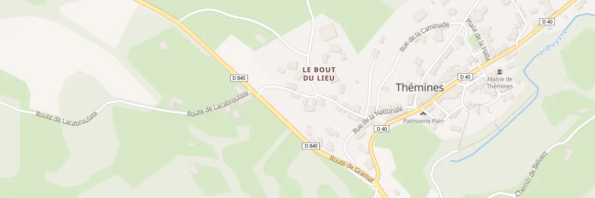 Plan du 5908F Rue du Bout du Lieu à Thémines