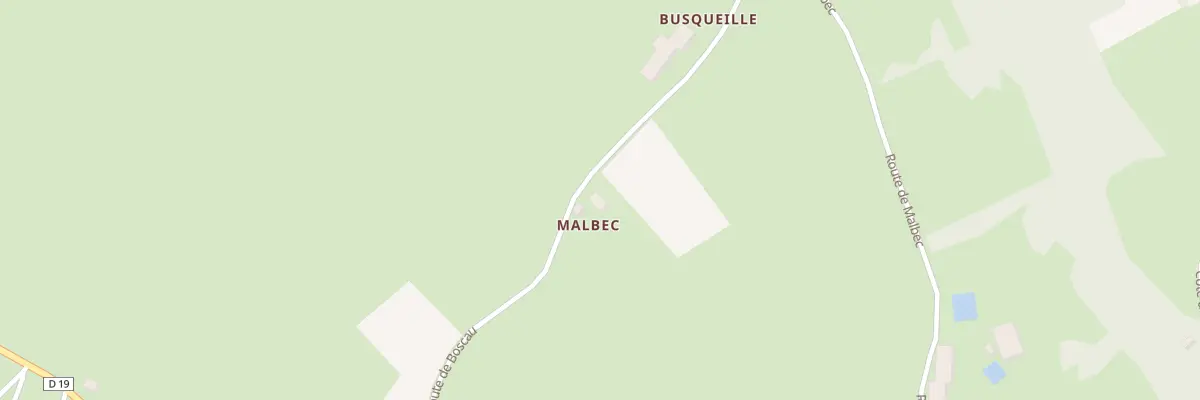 Plan du 635 Rte de Boscau à Prudhomat