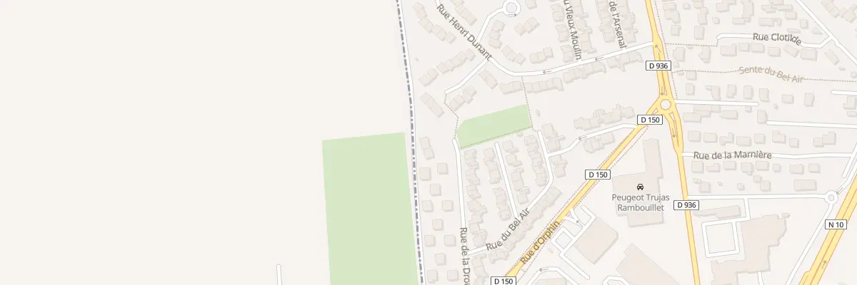 Plan du 2T Rue de la Drouette à Rambouillet