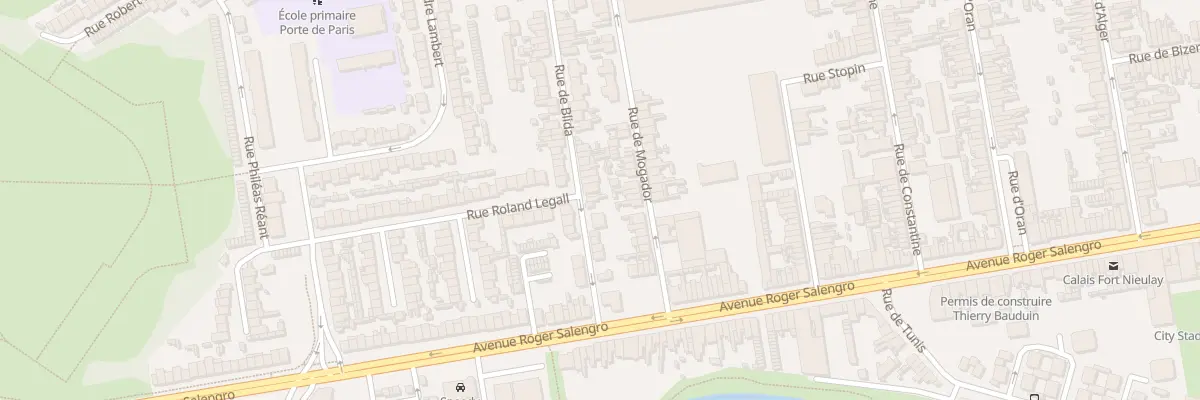 Plan du 14 Rue de Blida à Calais