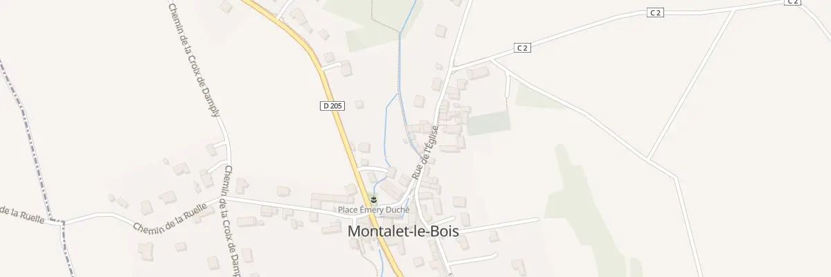 Plan du 7 Rue de l’Eglise à Montalet-le-Bois