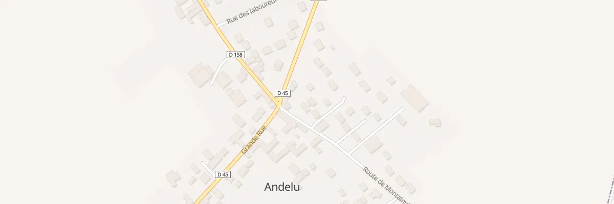 Plan du 3 Rte de Montainville à Andelu