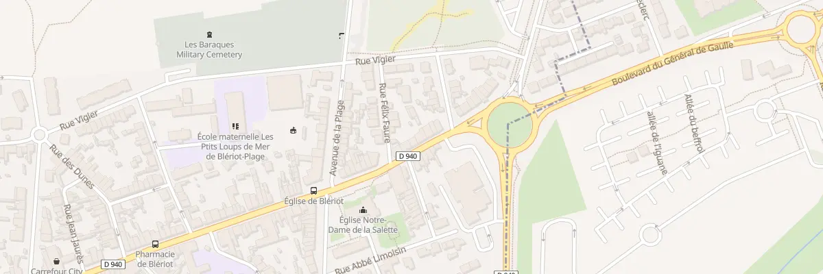 Plan du 28 Route Départementale 940 à Sangatte