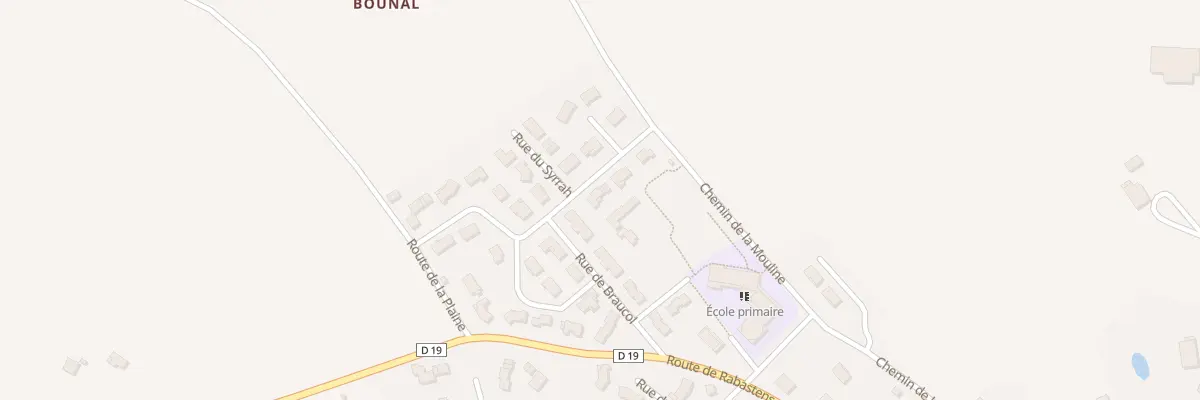 Plan du 6 Rue de Len de l’El à Parisot