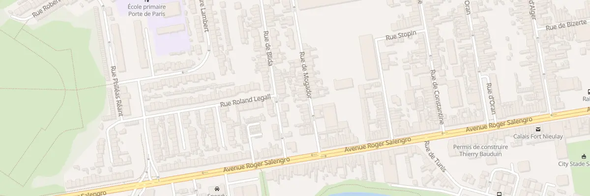 Plan du 11 Rue de Mogador à Calais