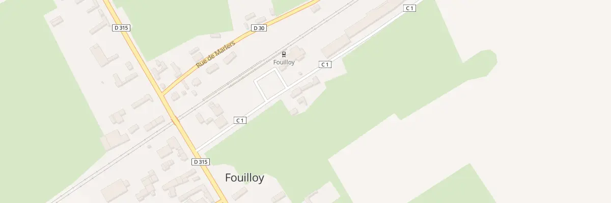 Plan du 2 Rue de la Gare à Fouilloy