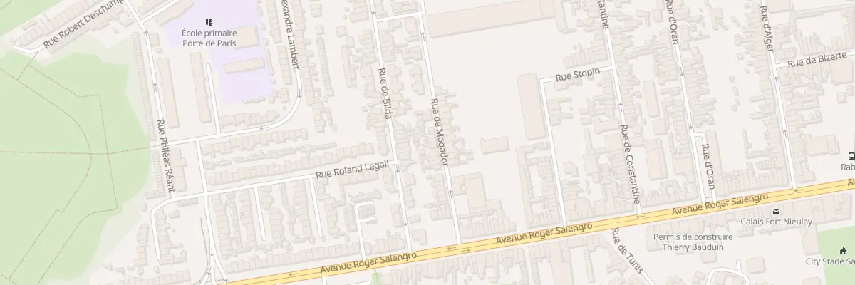 Plan du 21 Rue de Mogador à Calais