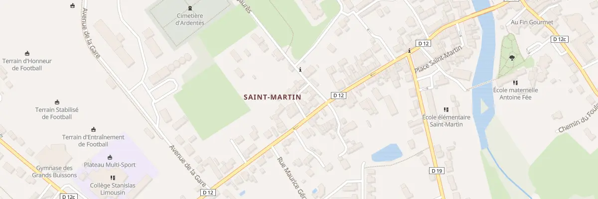 Plan du 68 Rue de la Gare à Ardentes
