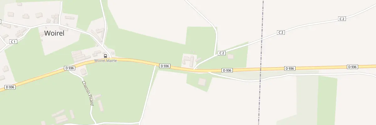 Plan du 9 Rte d’Amiens à Woirel
