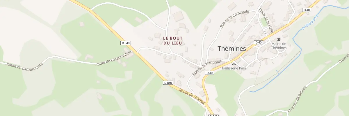 Plan du 5925F Rue du Bout du Lieu à Thémines